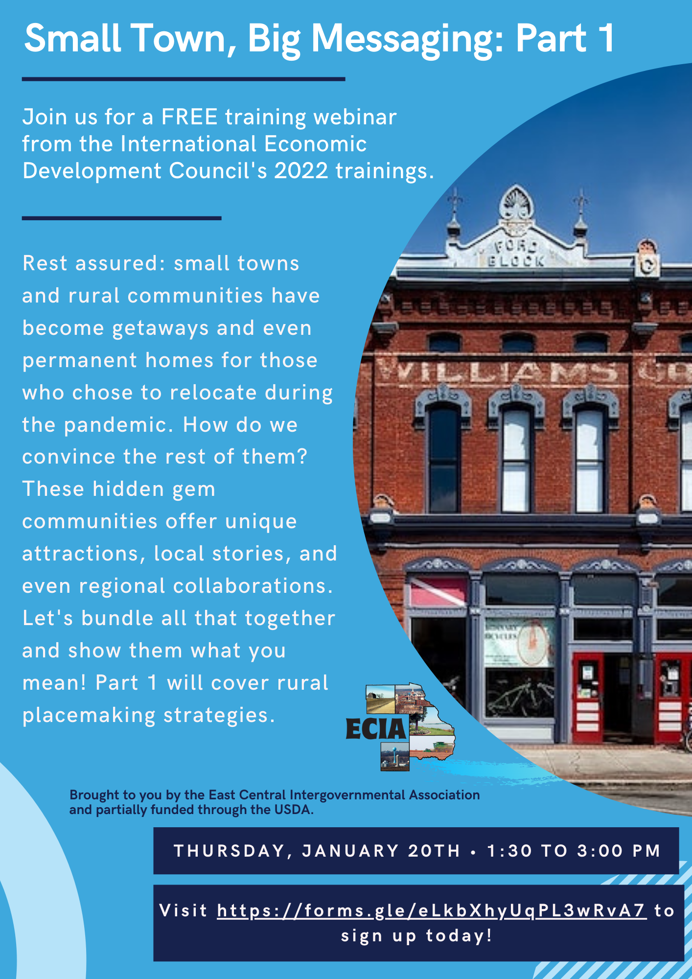 Small Town, Big Messaging Part 1 IEDC